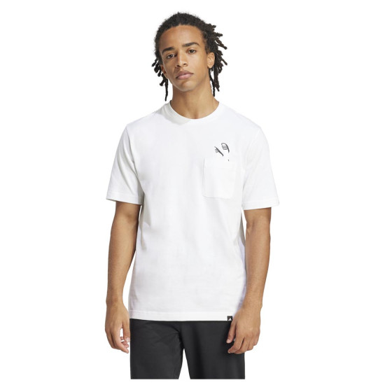 Adidas Ανδρική κοντομάνικη μπλούζα Lounge Slides Graphic Pocket Tee